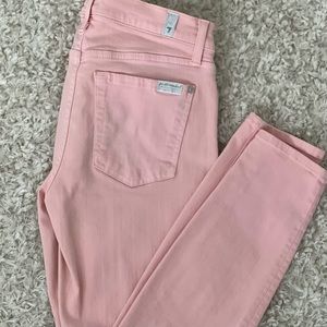 7 for All Mankind | Pink Skinny Jeans